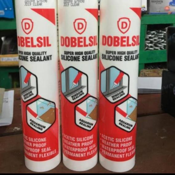 Stok Baru Lem Silent Silicone Kaca Akuarium Mika Akrilik Sealent Dobelsil Silikon Botol 300ml no Dex