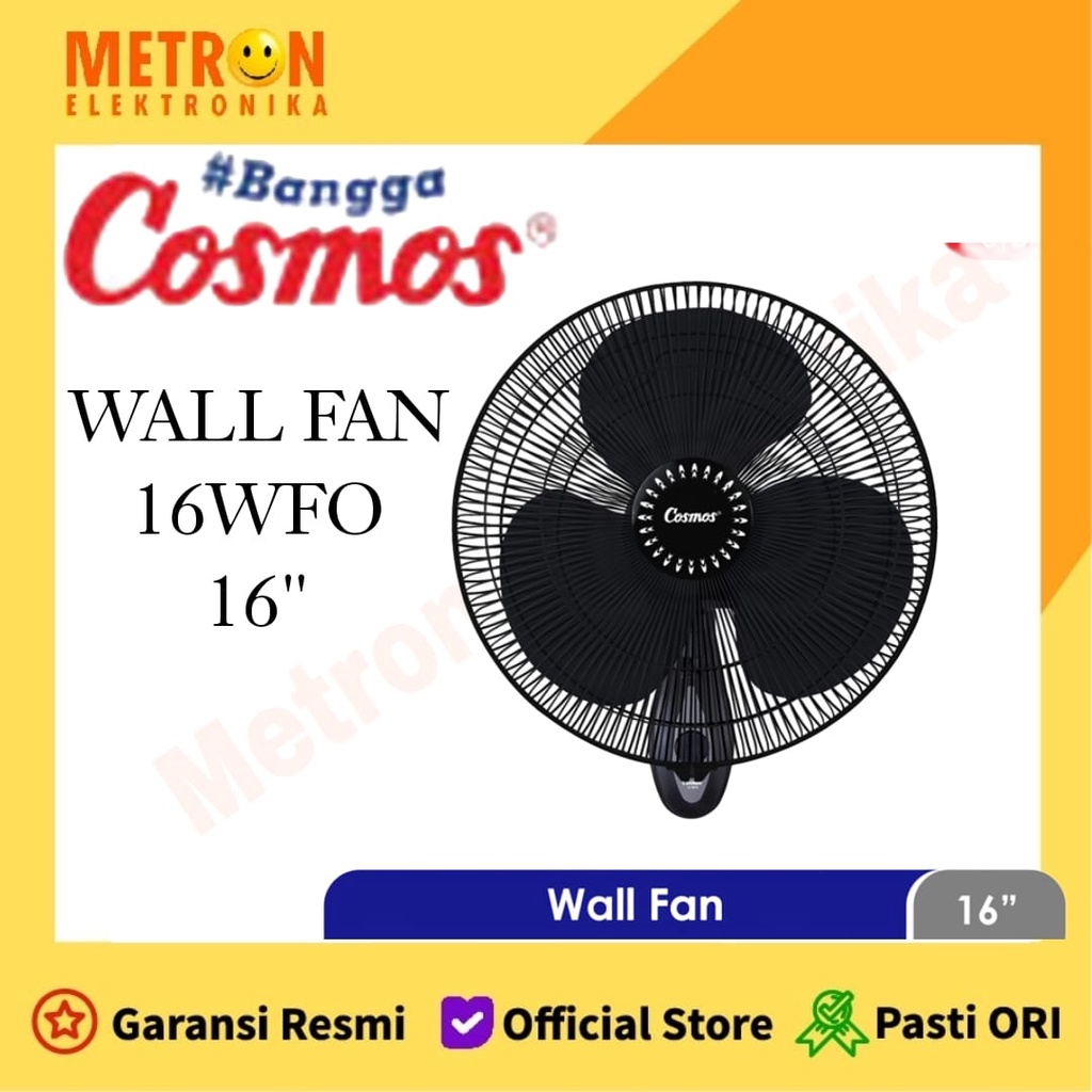 COSMOS 16 WFO KIPAS ANGIN DINDING / WALL FAN 16 INCH BLUE / 16WFO