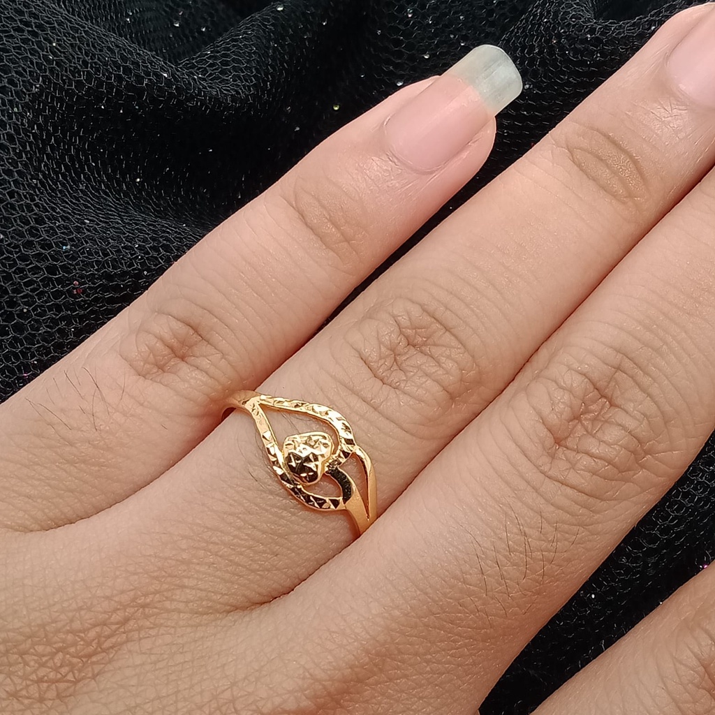 Cincin Emas 17K - 0.95 gr Kadar 750 - 138