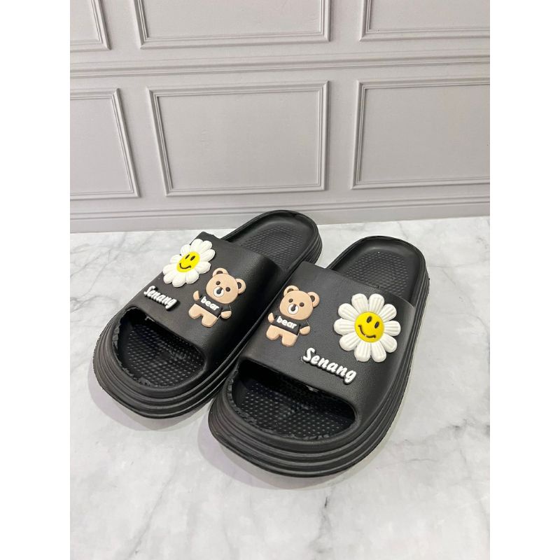 231T-2 SANDAL ANAK PEREMPUAN SELOP MOTIF BONEKA BUNGA