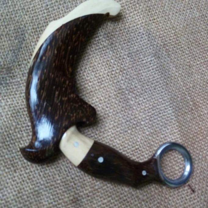 Pisau Kerambit Survival Baja Ruyung