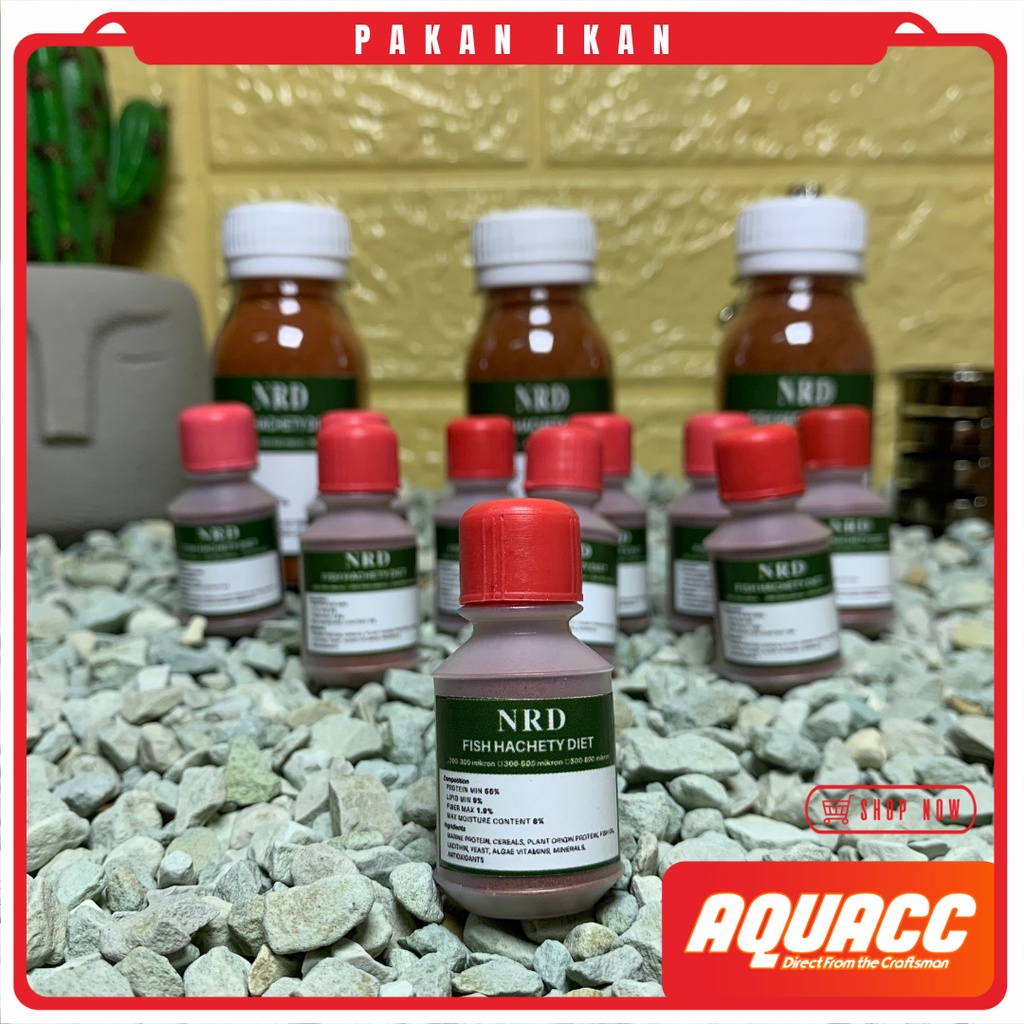 Pelet NRD 10gram Pakan Ikan Hias Cupang Guppy Terbaik Berprotein Tinggi