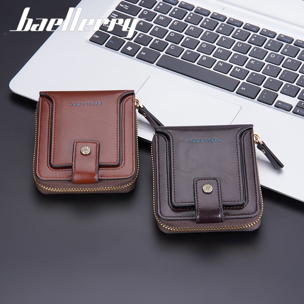 BAELLERRY D9255 Dompet Pria Bahan Kulit PU Leather Premium WATCHKITE WKOS