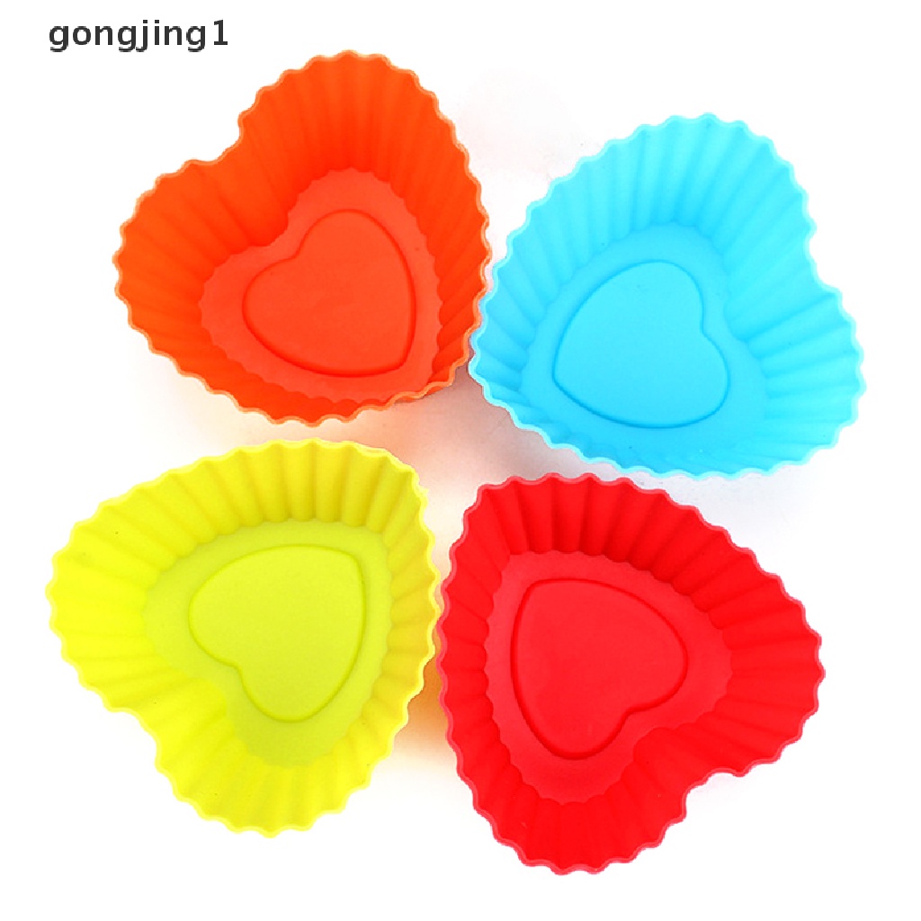 Ggg 5Pcs /set Bunga Silikon Kue Cup Cake Alat Bakeware Baking Cetakan Silikon ID