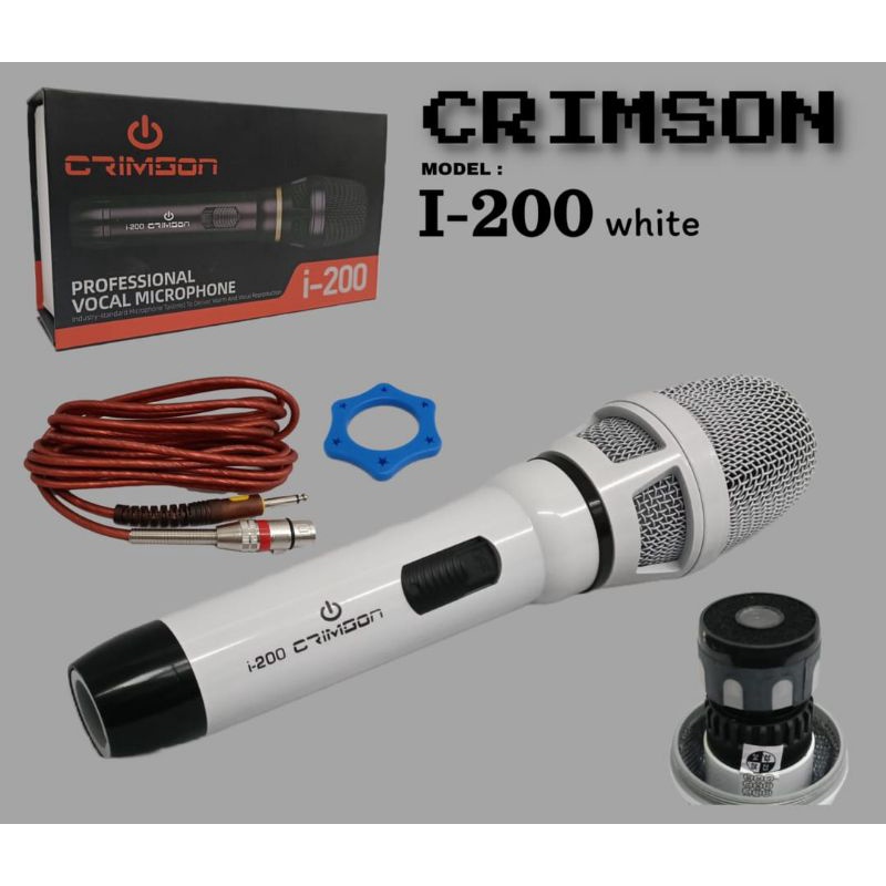 crimson i 200 mikropon kabel mic Microphone karaoke microphone ceramah mic vokal mic nyanyi