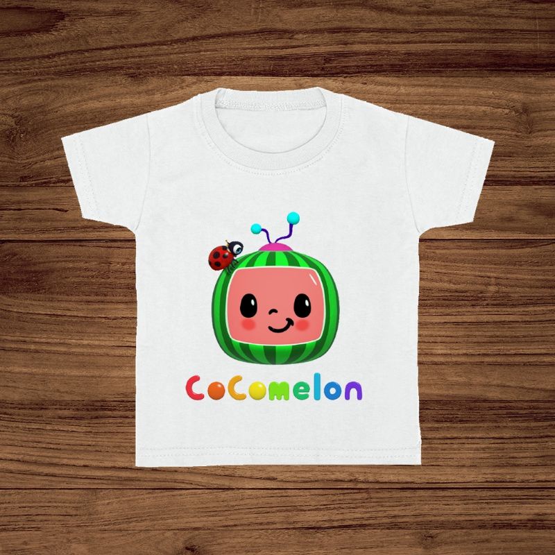 Baju Kaos anak 1-12tahun motif kartun cowok cewek