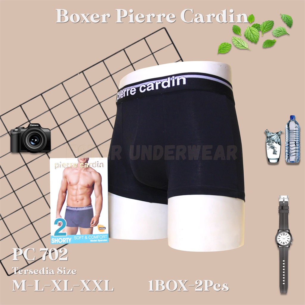 Pierre Cardin Celana Boxer Pria PC 702 1 Box isi 2Pcs