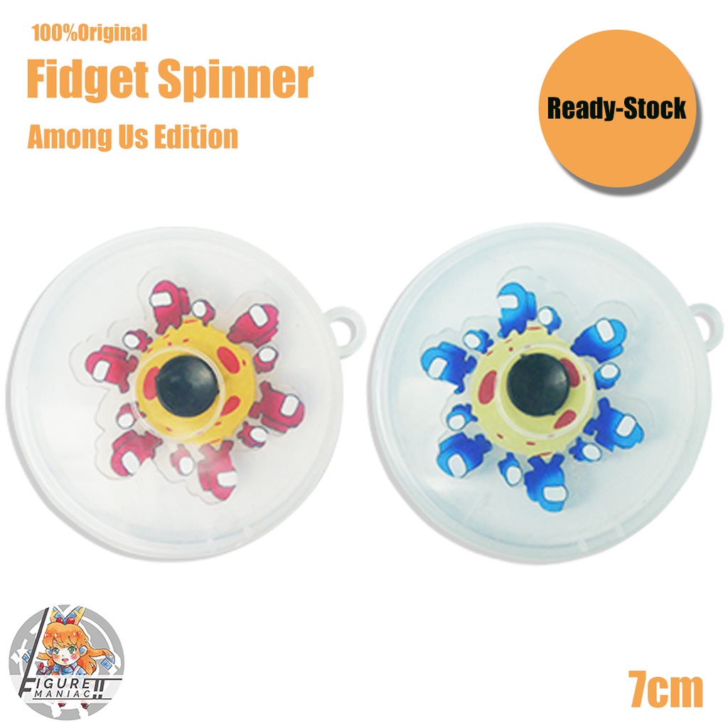 Fidget Spinner A Mong US Mainan Anak Premium Free Casing