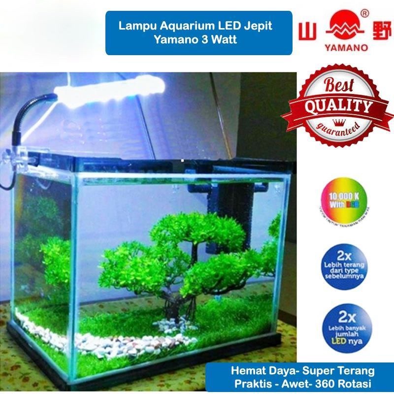Lampu Aquarium  Aquascape LED Mini Model Jepit Yamano Lampu Akuarium Kecil Praktis Murah