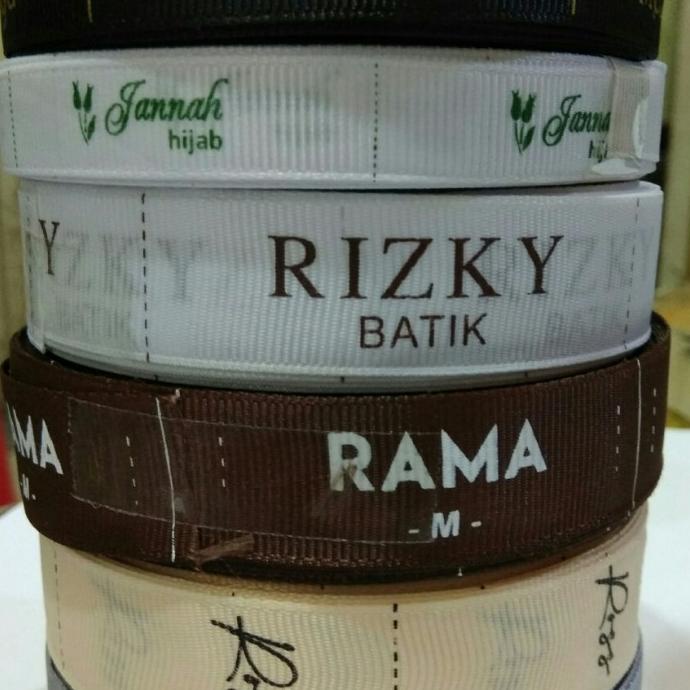 

[BISA COD] Label baju, hijab, tas, boks dll PITA GROSGRAIN (3-5hari jadi)