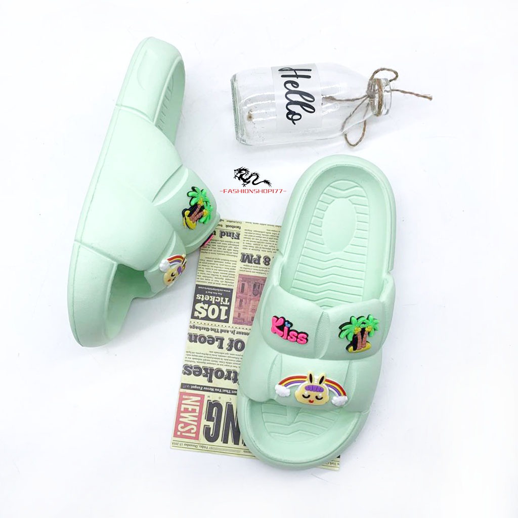 Sandal Wanita Terbaru Sendal Selop Jelly Karet Rumahan  Empuk Elastis