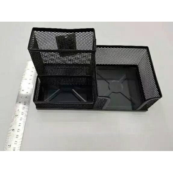 

[S-2O ✪] MEMO HOLDER PANJANG 3 Sekat Desk set Organizer Tempat Pensil Meja Pen-premium