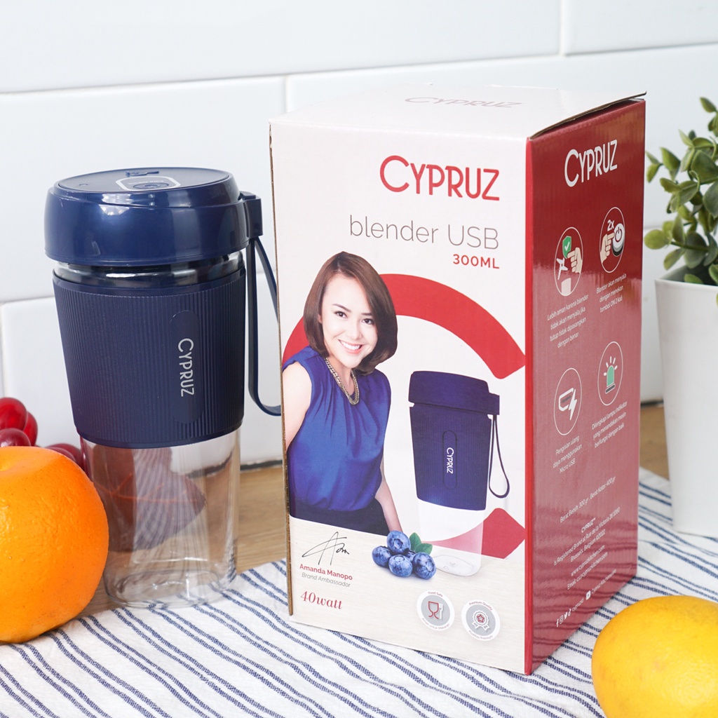 BLENDER USB | BLENDER PORTABLE | BLENDER KECIL CYPRUZ BLUE
