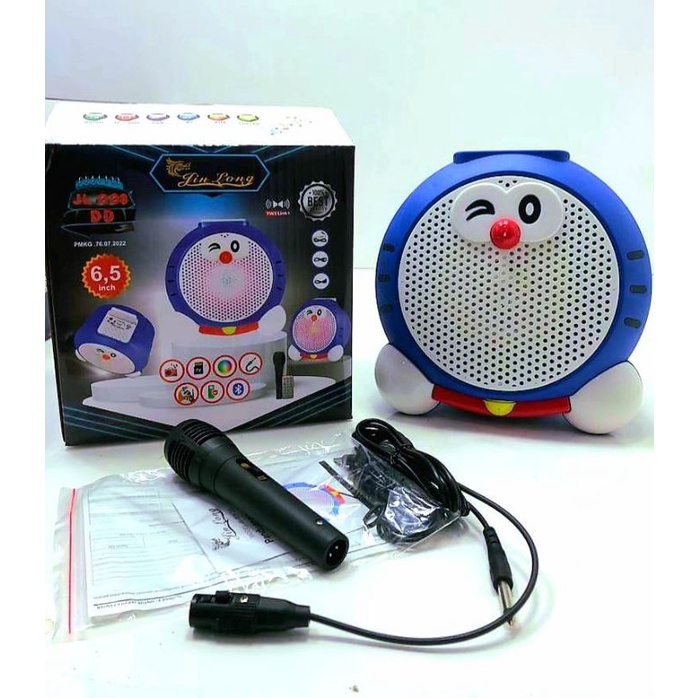 Speaker Jin Long JL-008 DD Doraemon / Speaker Bluetooth Motif Doraemon / Super Bass Wireless Speaker