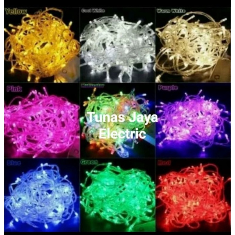 Lampu Hias Natal / Tumblr Decorasi LED 100 Lampu SINGLE COLOR