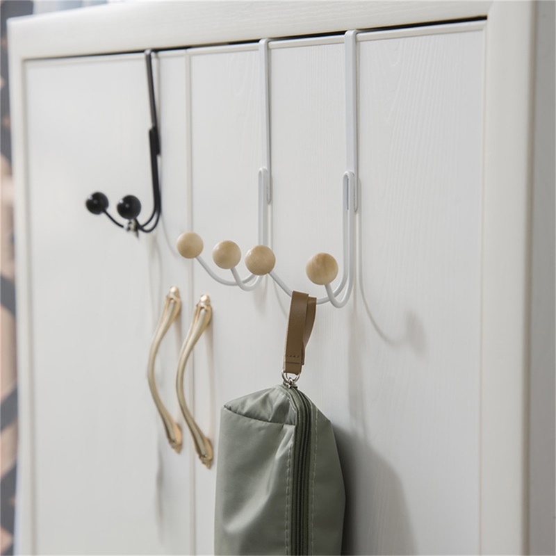 Di Atas Pintu Double Hanger Hooks Free Punching Untuk Gantungan Topi Tas Holder Dasi Syal