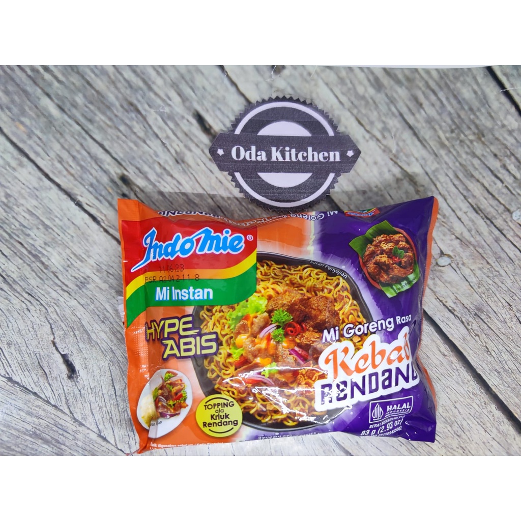 INDOMIE MIE GORENG 83GR MI GORENG RASA KEBAB RENDANG