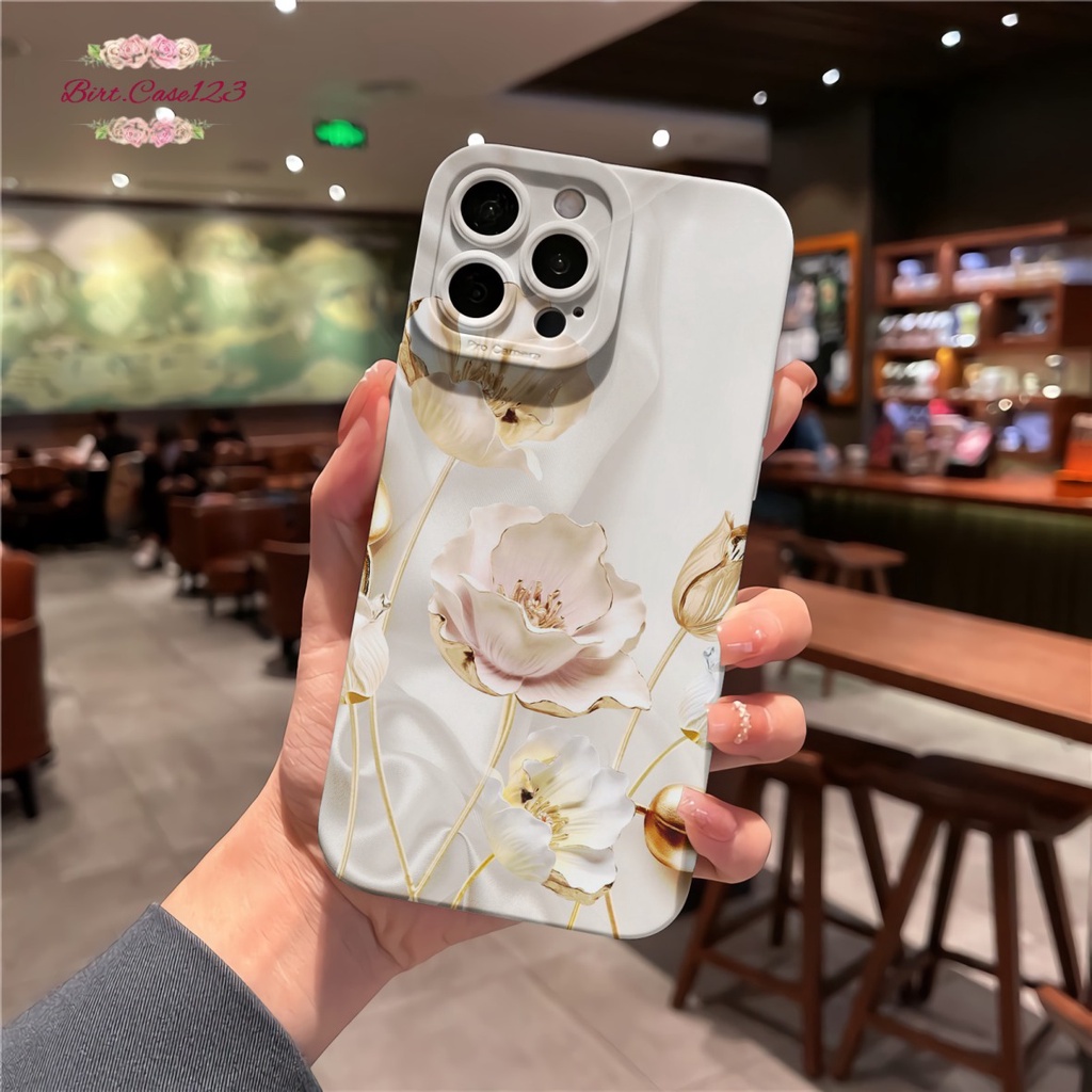 CUSTOM CASE SOFTCASE SILIKON PROCAMERA 3D FLOWERS CUSTOM OPPO REALME VIVO XIAOMI SAMSUNG INFINIX IPHONE FOR ALL TYPE BC6886