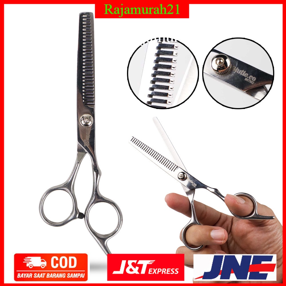 Biutte.co Gunting Sasak Rambut Full Stainless Steel - BHT002 - Silver - OMHZ9KSV