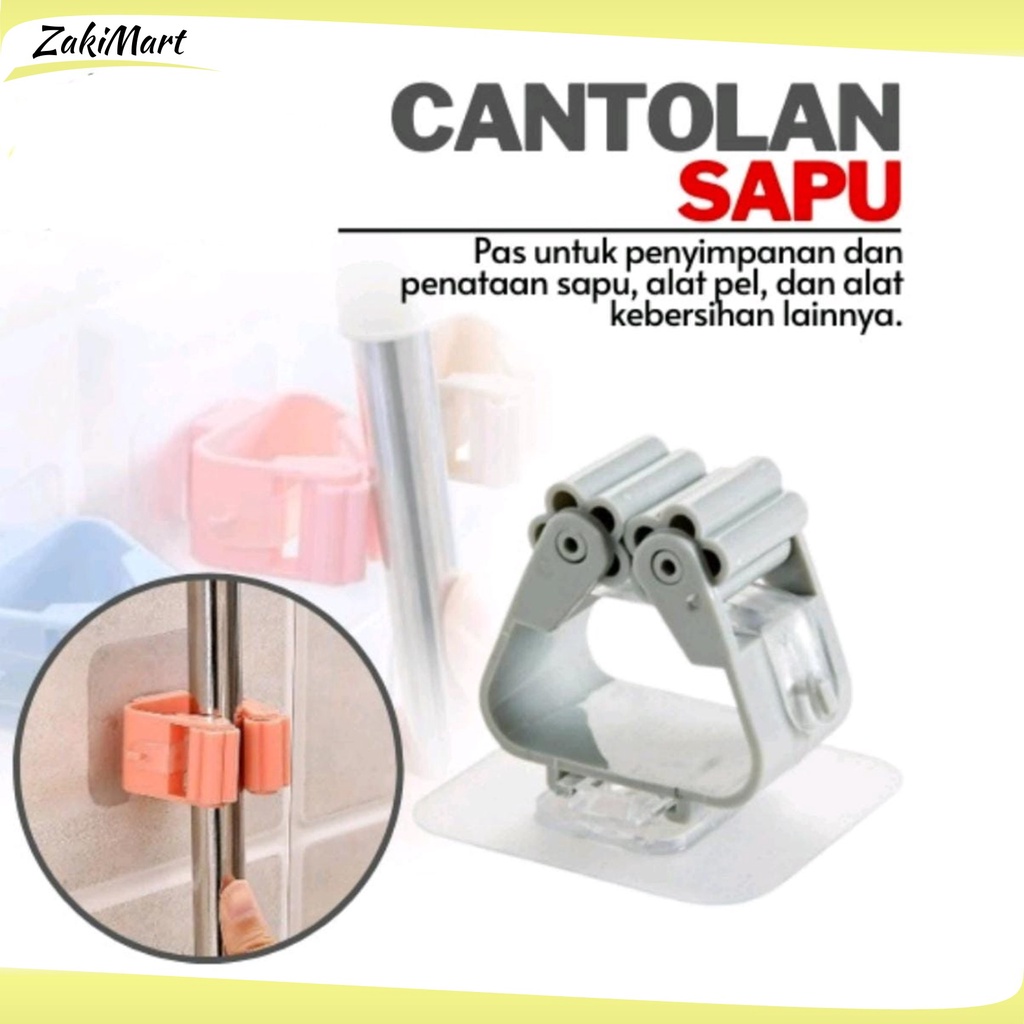 GANTUNGAN SAPU GANTUNGAN DINDING HOOK TEMPEL HOLDER HANGER TERLARIS