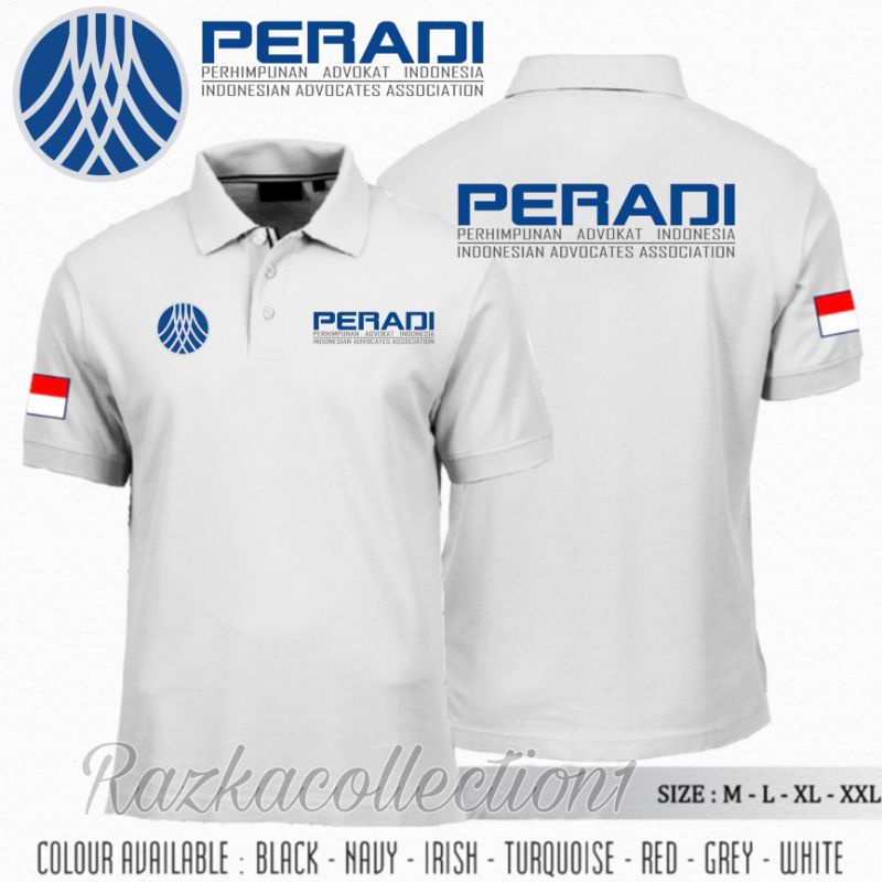 Polo Shirt Peradi Perhimpunan Advokat Indonesia / Baju Kaos Kerah Peradi / Kaos Advokat
