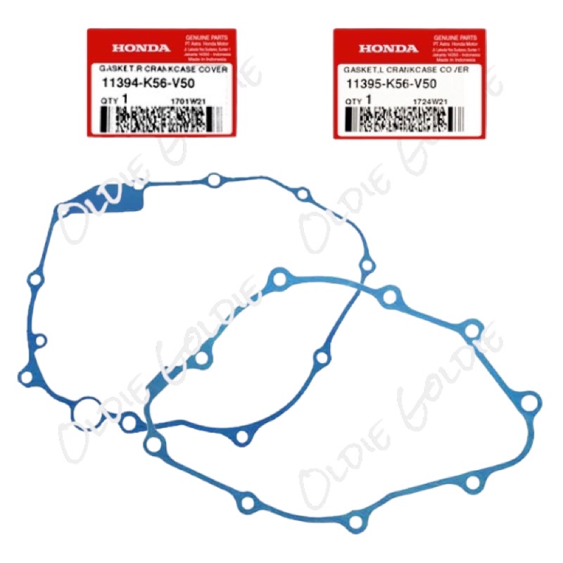 11394-K56-V50 11395-K56-V50 Gasket Perpak Paking Kopling Magnet Gasket R L Crankcase Cover Supra Son