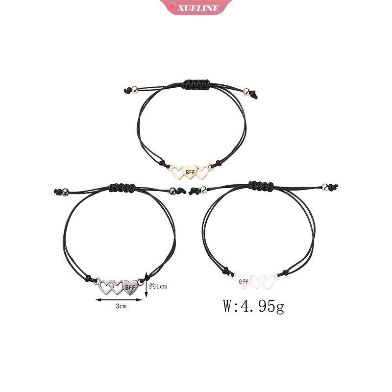 Fashion 3pak magnet Gelang Pasangan Cinta Gelang Eropa Dan Amerika Serikat Sederhana adjustable handmade wax wire preparation couple gift [ZXL]