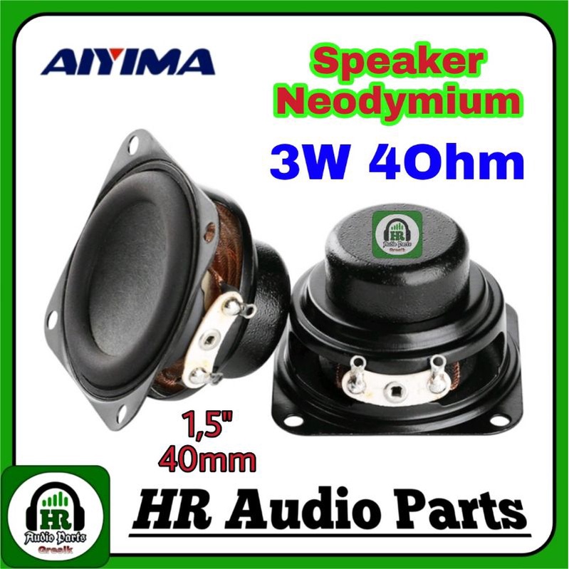 Speaker Mini Neodymium 3W 4R 1.5&quot; Full-Range Audio Amplifier 3Watt 4Ohm 40mm 4Cm for Speaker Portabel