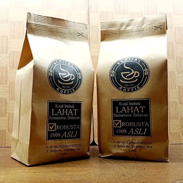 

KOPI BUBUK ROBUSTA LAHAT 150 grm