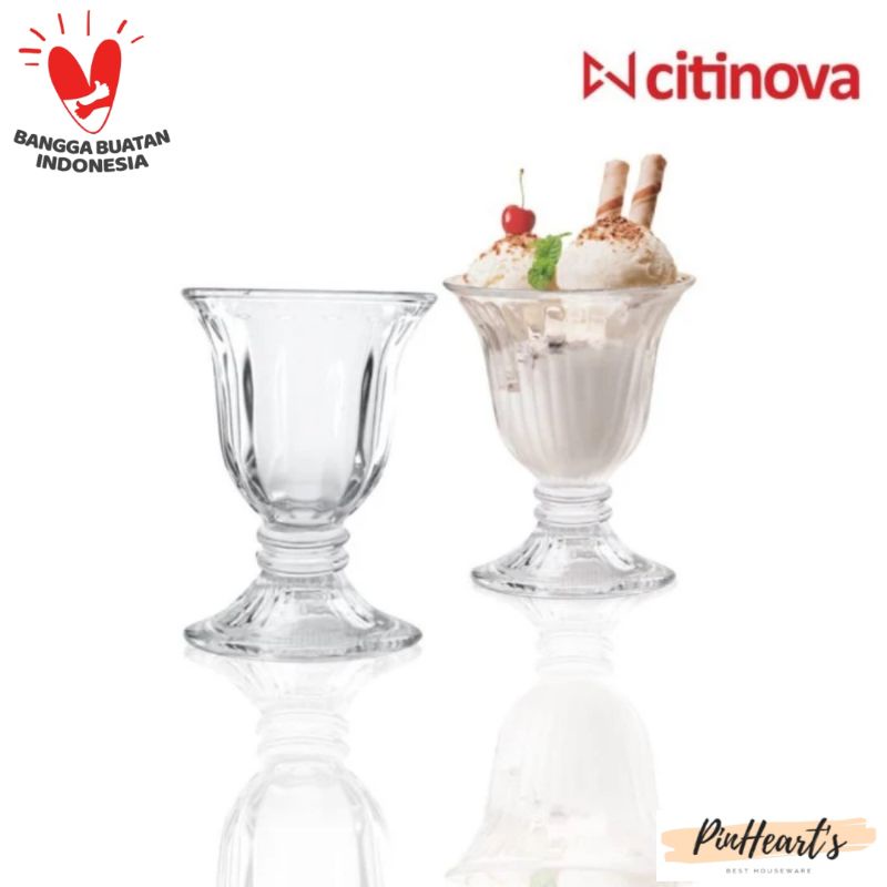 Jual Gelas Kaca Citinova Gelato 205ml Isi 6pcs Gelas Ice Cream Gelas Cafe Gelas Juice 3799