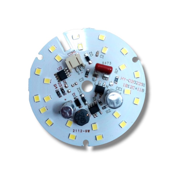PCB Led Ac emergency 9 watt Bm/sudah terdapat milar D-65mm