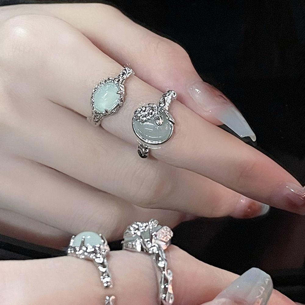 Needway   Wanita Cincin Trendi Vintage Gadis Hadiah Rumbai Pembukaan Yang Dapat Disesuaikan Rings Cooper Fashion Perhiasan