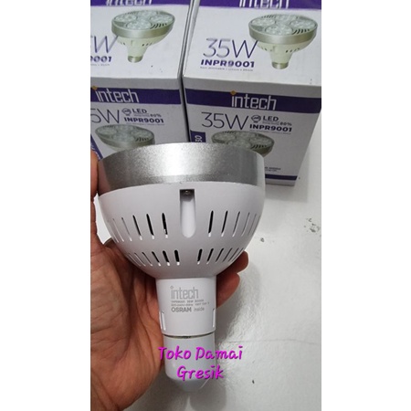 Intech lampu sorot floodlight PAR 30 35W. Lampu sorot Led.