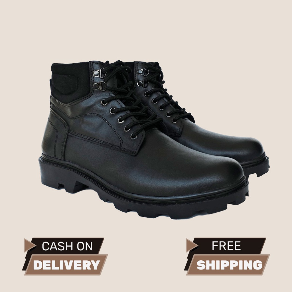 PDH 012 Sepatu pria Sepatu safety Sepatu dinas Safety boots Sepatu kulit asli Sepatu boots Kerja Sep