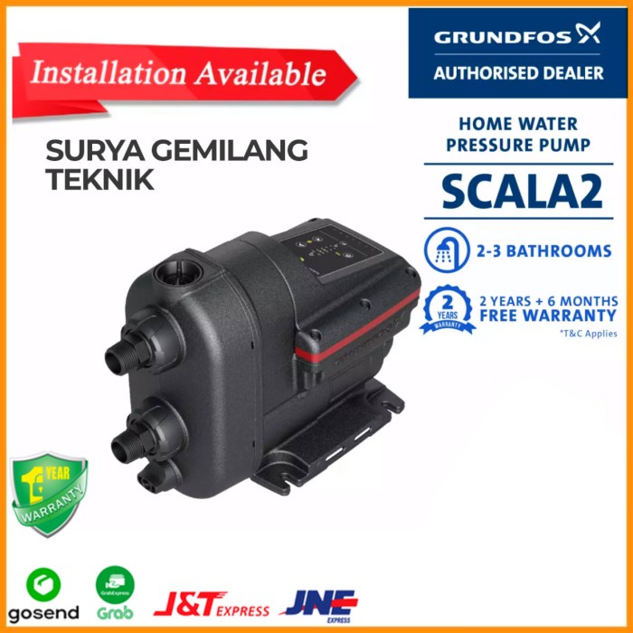 Pompa Booster Pendorong Grundfos Scala 2 - Grundfos Scala2 3-45