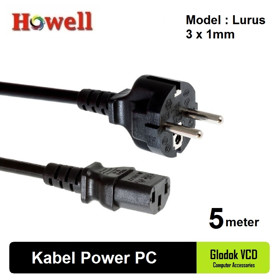 Howell Kabel Power PC / CPU 3 x 1mm 5M