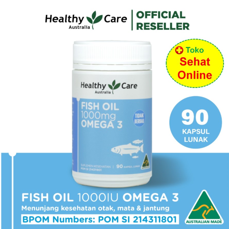 BPOM HEALTHY CARE FISH OIL OMEGA 3 - 90 KAPSUL