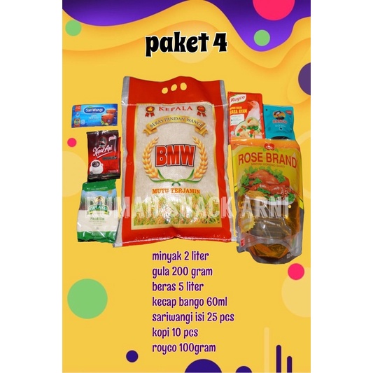 

PAKET4/sembakomurah/sembakohemat/sembakoberkualitas/paketberas