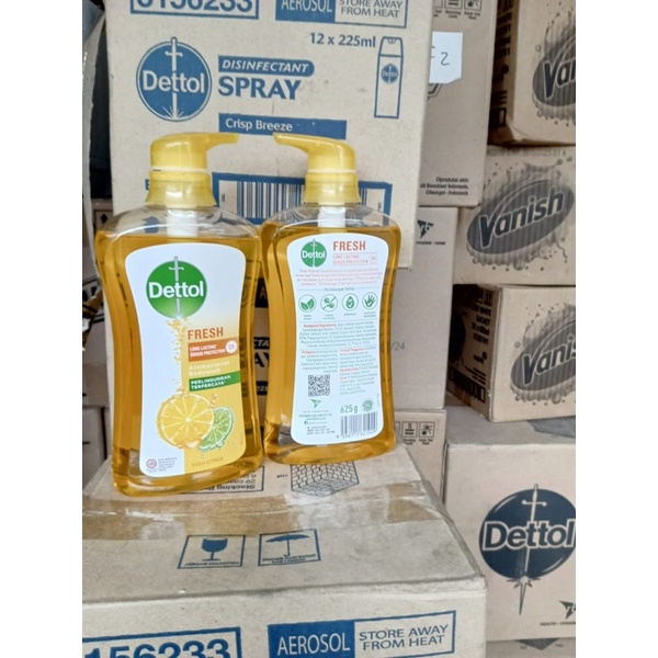 Dettol Bodywash Botol sensitiv dan original 625ml