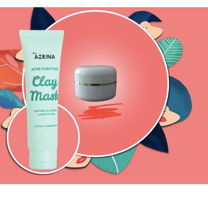 ₵ (READY) AZRINA PURE CHARCOAL MUD MASK | AZRINA ACNE CLAY MASK | AZARINE HYDRASOOTHE SUNSCREEN GEL 