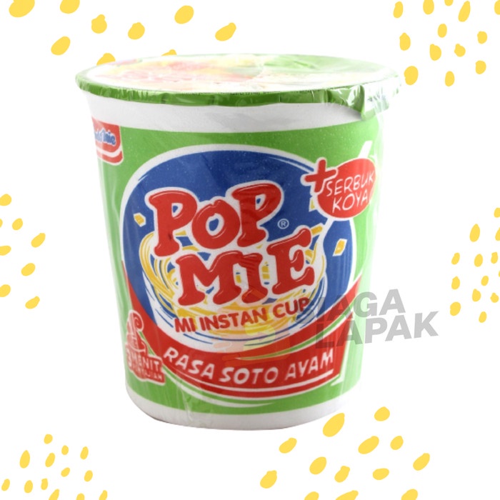 Pop Mie Kuah 75gr All Varian Baso/Kari Ayam/Ayam/Soto ayam