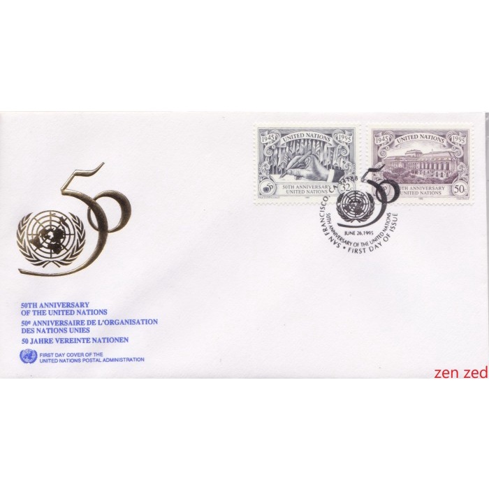 

A401 Prangko United Nations FDC 1994 The United Nations 1 Pcs