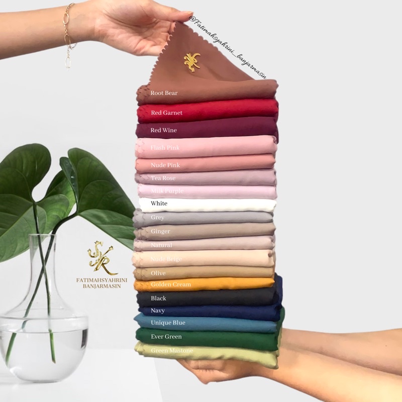 SCARF SYAHRINI GLOWING VOAL SYR BY FATIMAHSYAHRINI