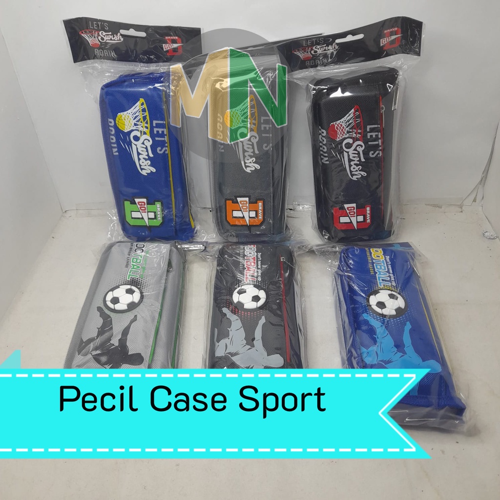 

Kotak Pensil Resleting Motif Football dan Basketball Series