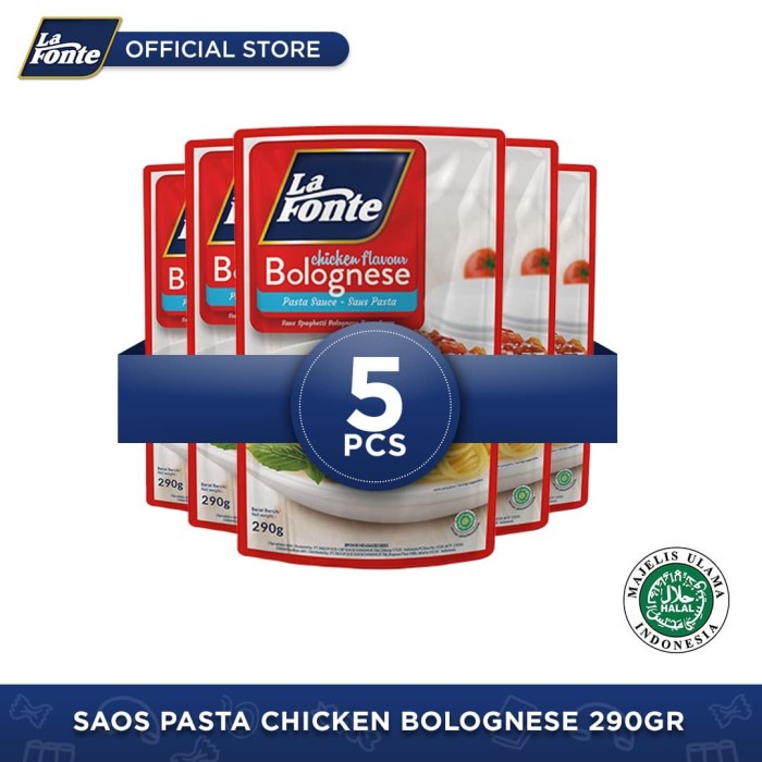 

Widyatmogrosir - 5 Pcs - La Fonte Saos Pasta Chicken Bolognese 290Gr