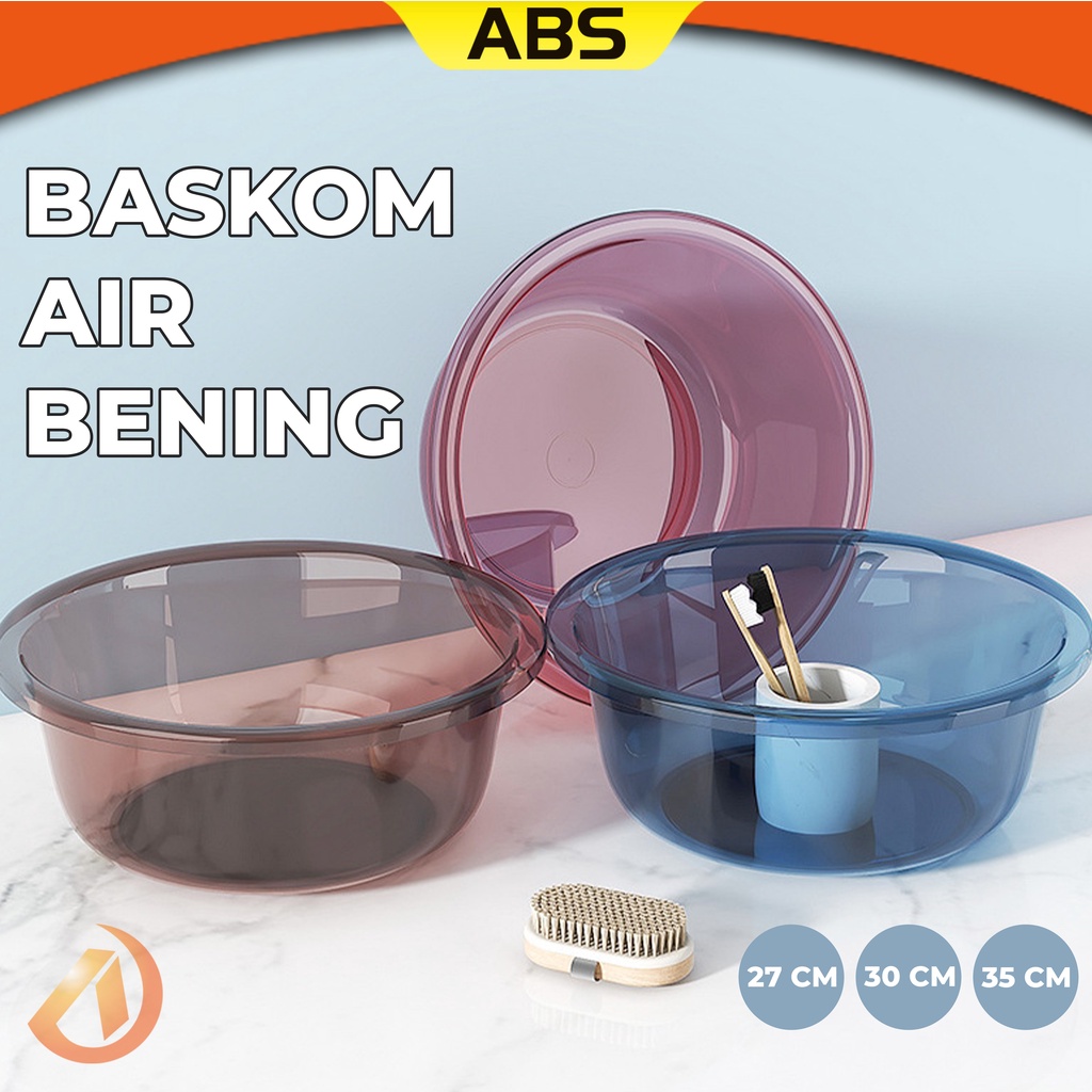 Jual Abs Baskom Transparan Plastik Serbaguna Tempat Sayur Wash Basin