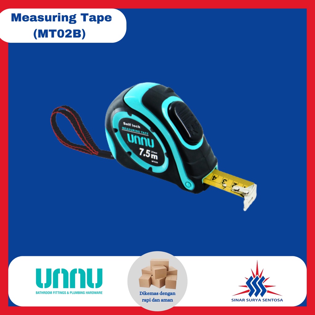 Meteran Unnu MT02B (Measuring Tape MT02B)