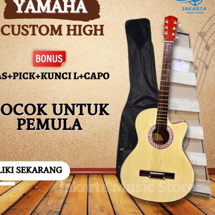 Pasti Update ♦ Gitar Akustik Yamaha Senar String Murah High Quality Custom Untuk Pemula Guitar alat Musik,