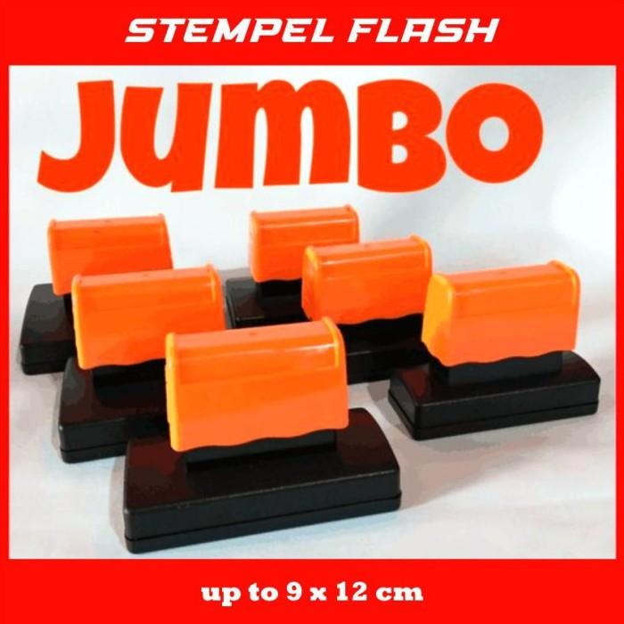 

Stempel Flash Custom Ukuran Jumbo Stampel Besar Ukuran 9 x 12 cm bisa