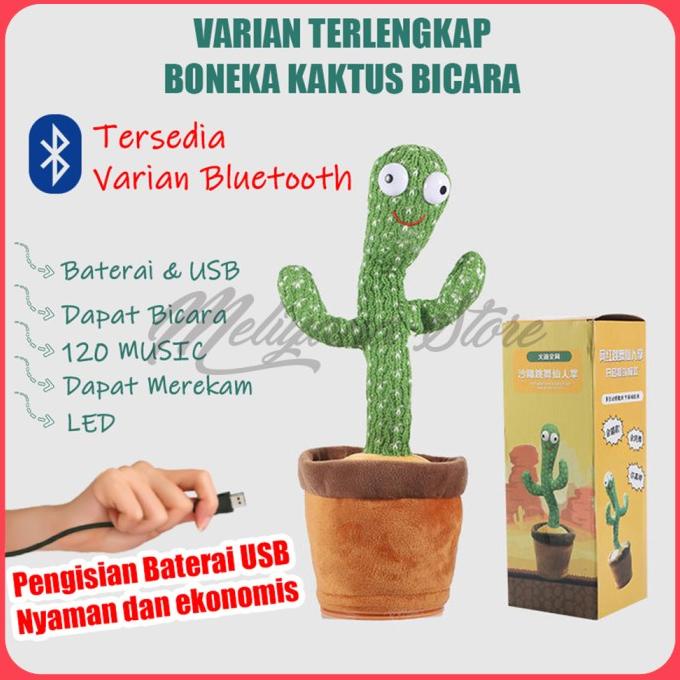 Kaktus Joget Kaktus Goyang - Boneka Kaktus Menari Bicara ORIGINAL